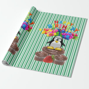 Cadeau Joyeux Anniversaire Papier Penguin