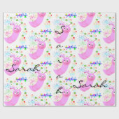 Cadeau Joyeux Anniversaire Papier Pink Worm Cupcakes (Plat)