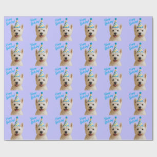 Cadeau Joyeux Anniversaire Westie Wrapping Papier