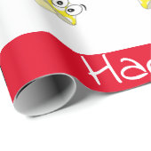 Cadeau Joyeux Enveloppement d'Anniversaire Papier Garçon (Coin rond)