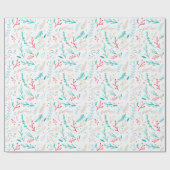 Cadeau Joyeux feuillage de Noël Papier d'enveloppement de (Plat)