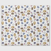 Cadeau Joyeux Motif d'anniversaire en papier d'enveloppem (Plat)