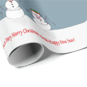 Cadeau Joyeux Noël à tout le papier (Coin rond)