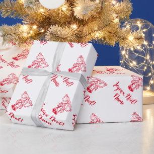 Cadeau Joyeux Noël Français Joyeux papier d'emballage Noë