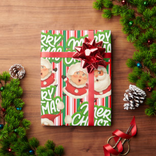 Cadeau Joyeux Noël M. Mme Claus Enveloppement Papier