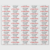 Cadeau Joyeux Noël - Papier d'enveloppement de Noël franç (Plat)