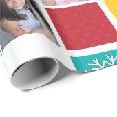 Cadeau Joyeux Noël photo papier enveloppement (Coin rond)