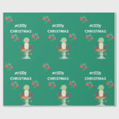 Cadeau Joyeux Noël - Sacs de papier vert (Plat)