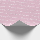 Cadeau Joyeux Noël Script Bébé papier d'enveloppement ros (Coin)