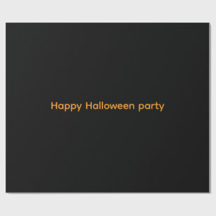 Cadeau Joyeux papier d'emballage de fête d'Halloween 