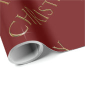 Cadeau Joyeux papier d'emballage de Noël (Coin rond)