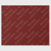 Cadeau Joyeux papier d'emballage de Noël (Plat)