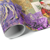 Cadeau Joyeux papier d'emballage Père Noël de Noël (Coin rond)