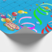 Cadeau Joyeux papier d'enveloppement d'anniversaire Mars  (Coin)