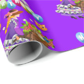 Cadeau Joyeux papier d'enveloppement d'anniversaire Victo (Coin rond)