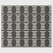 Cadeau Joyeux papier d'enveloppement de la Parties scinti (Plat)