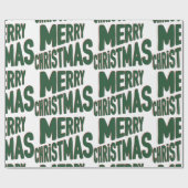 Cadeau Joyeux papier d'enveloppement de Noël (Plat)