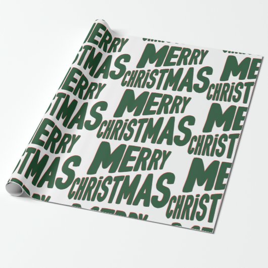 Cadeau Joyeux papier d'enveloppement de Noël (Déroulé)