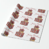 Cadeau Joyeux papier d'enveloppement de Noël (Déroulé)