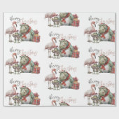 Cadeau Joyeux papier d'enveloppement de Noël (Plat)