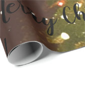 Cadeau Joyeux papier d'enveloppement de Noël (Coin rond)