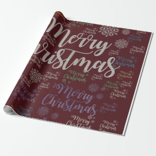 Cadeau Joyeux papier d'enveloppement de Noël