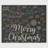 Cadeau Joyeux papier d'enveloppement de Noël (Plat)