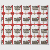 Cadeau Joyeux papier d'enveloppement de Noël (Plat)