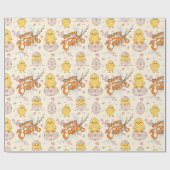 Cadeau Joyeux papier d'enveloppement de poulet de Pâques  (Plat)