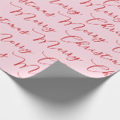 Cadeau Joyeux papier d'enveloppement de script de Noël (Coin)