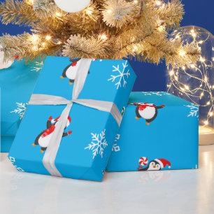 Cadeau Joyeux papier d'enveloppement de vacances d'hiver