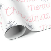 Cadeau Joyeux papier motif de Noël (Coin rond)