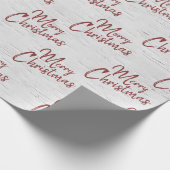 Cadeau Joyeux texte de Noël sur papier d'enveloppement de (Coin)