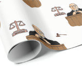 Cadeau Juge du papier d'emballage (Coin rond)