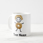 Cadeau juif - tasse de Coffe d'enfant de bagel (Devant gauche)