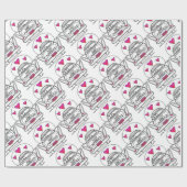 Cadeau Juste Marié Lune de miel papier d'enveloppement de (Plat)