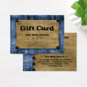 Cadeau Kaart Blauw Denim Texas Star Studs (Bureau)