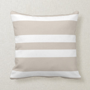 Cadeau kaki et blanc beige de coussin de divan de