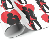 CADEAU KISS TRYST WRAPPER PAPIER (Coin rond)