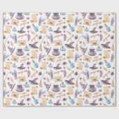 Cadeau Kit école de sorcière Motif d'aquarelle papier (Plat)