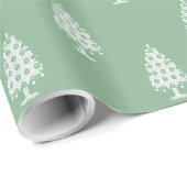 Cadeau Knit d'hiver Papier d'enveloppement d'arbre de Noë (Coin rond)