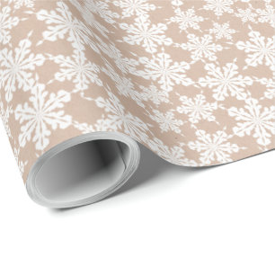 Cadeau Kraft Hiver Blanc Noël Élégant Papier à enveloppem
