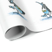 Cadeau La Danse du papier d'enveloppement de la boobie pi (Coin rond)