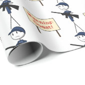 Cadeau La garde côtière "avertissant : Côte !" Papier (Coin rond)