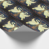 Cadeau La grue à pied à papier peint de deux cygnes (Coin)