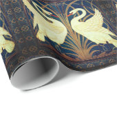 Cadeau La grue à pied à papier peint de deux cygnes (Coin rond)