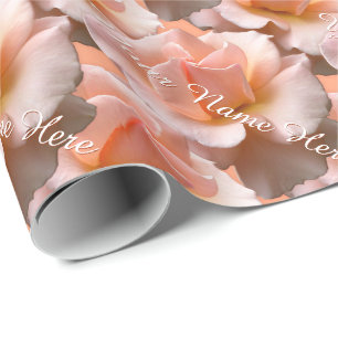 Cadeau La pêche s'est levée papier rose personnalisé de