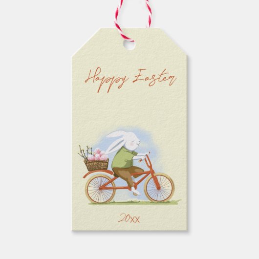 Cadeau Label "Happy Easter". Cadeaulabel (Voorkant)