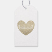 Cadeau Label - Heart Fab bruidsmeisje Cadeaulabel (Achterkant)