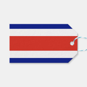 Cadeau Label met Costa Ricaanse vlag Cadeaulabel